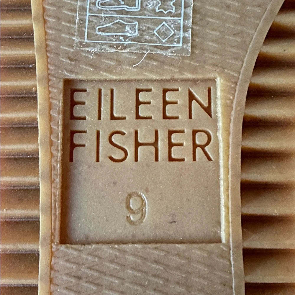 Eileen Fisher Weslia Twilight Blue Suede Leather Espadrille Wedge Sandal Size 9